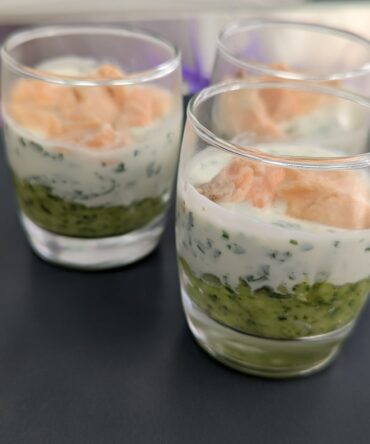 Verrines Saumon/Roquette