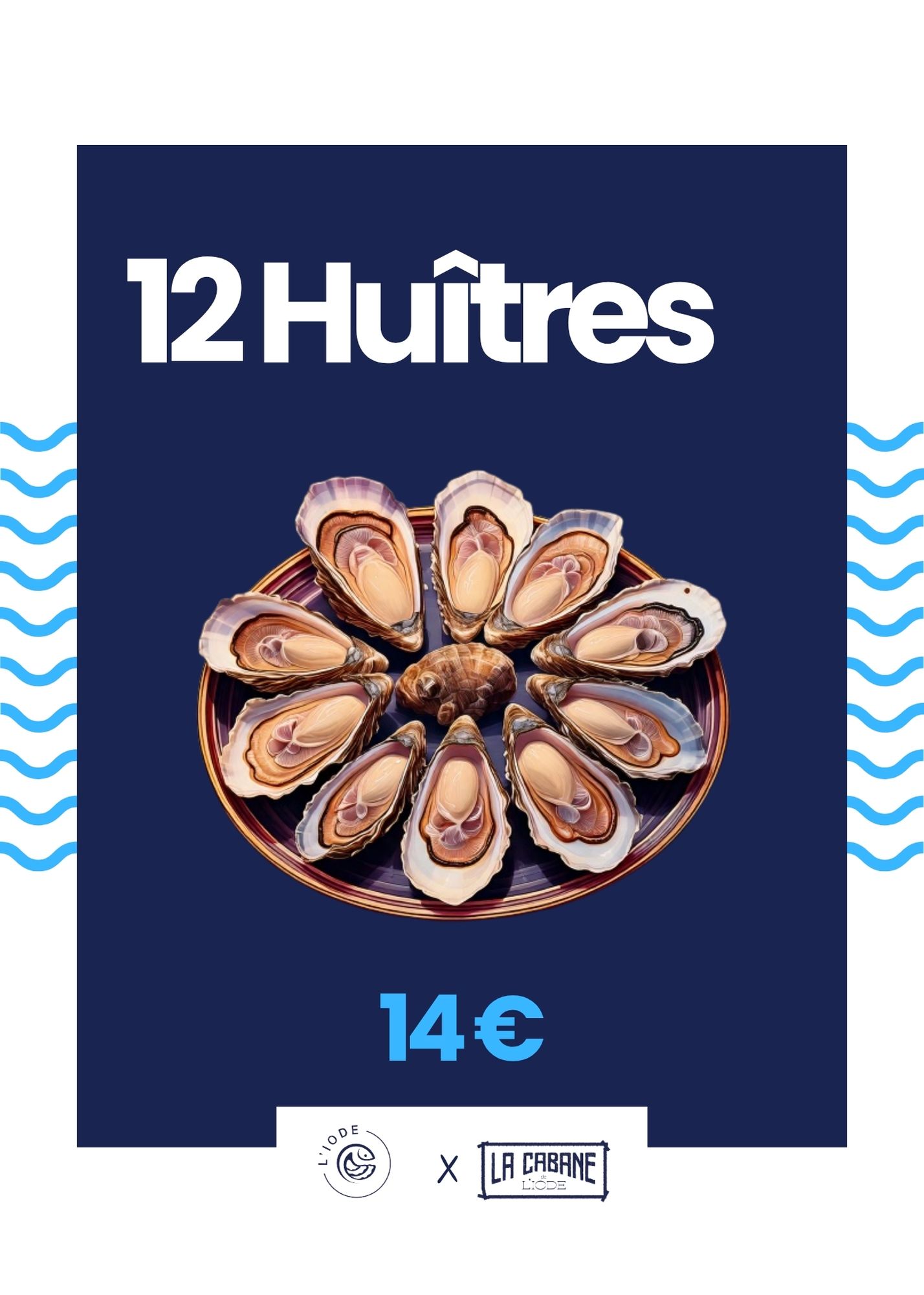 12 huîtres