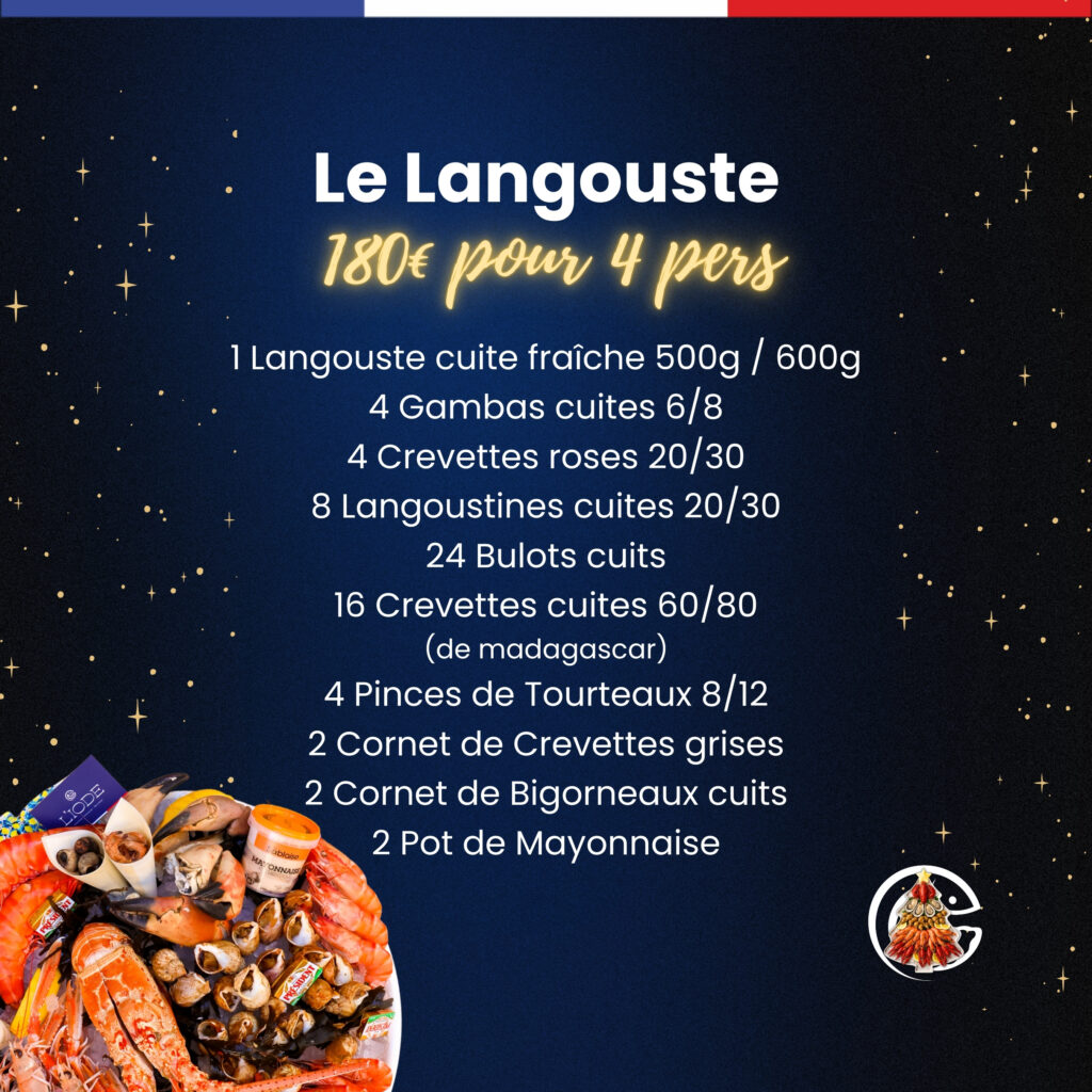 Plateaux de fruits de mer Le Langouste