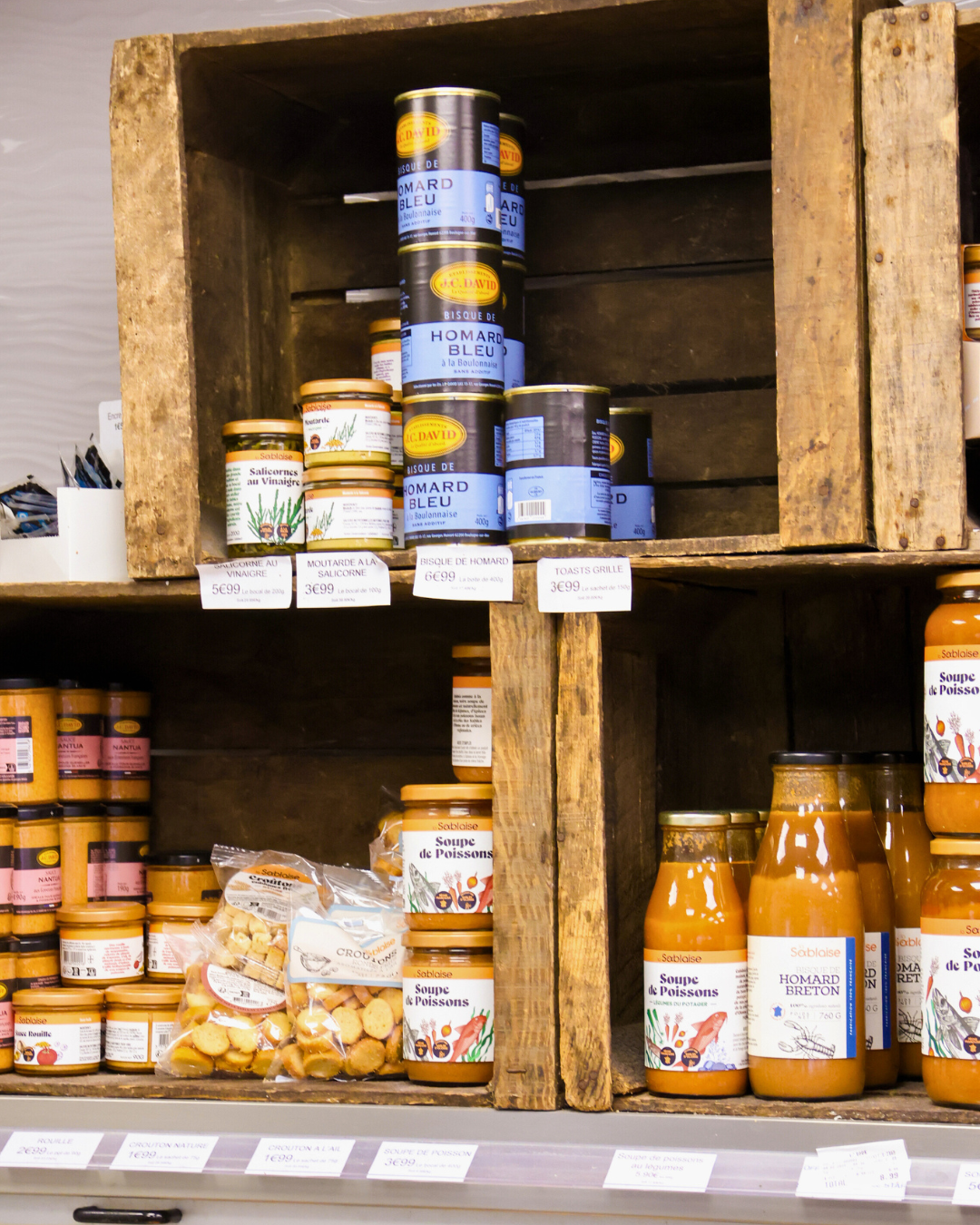 conserves et terrines de la mer